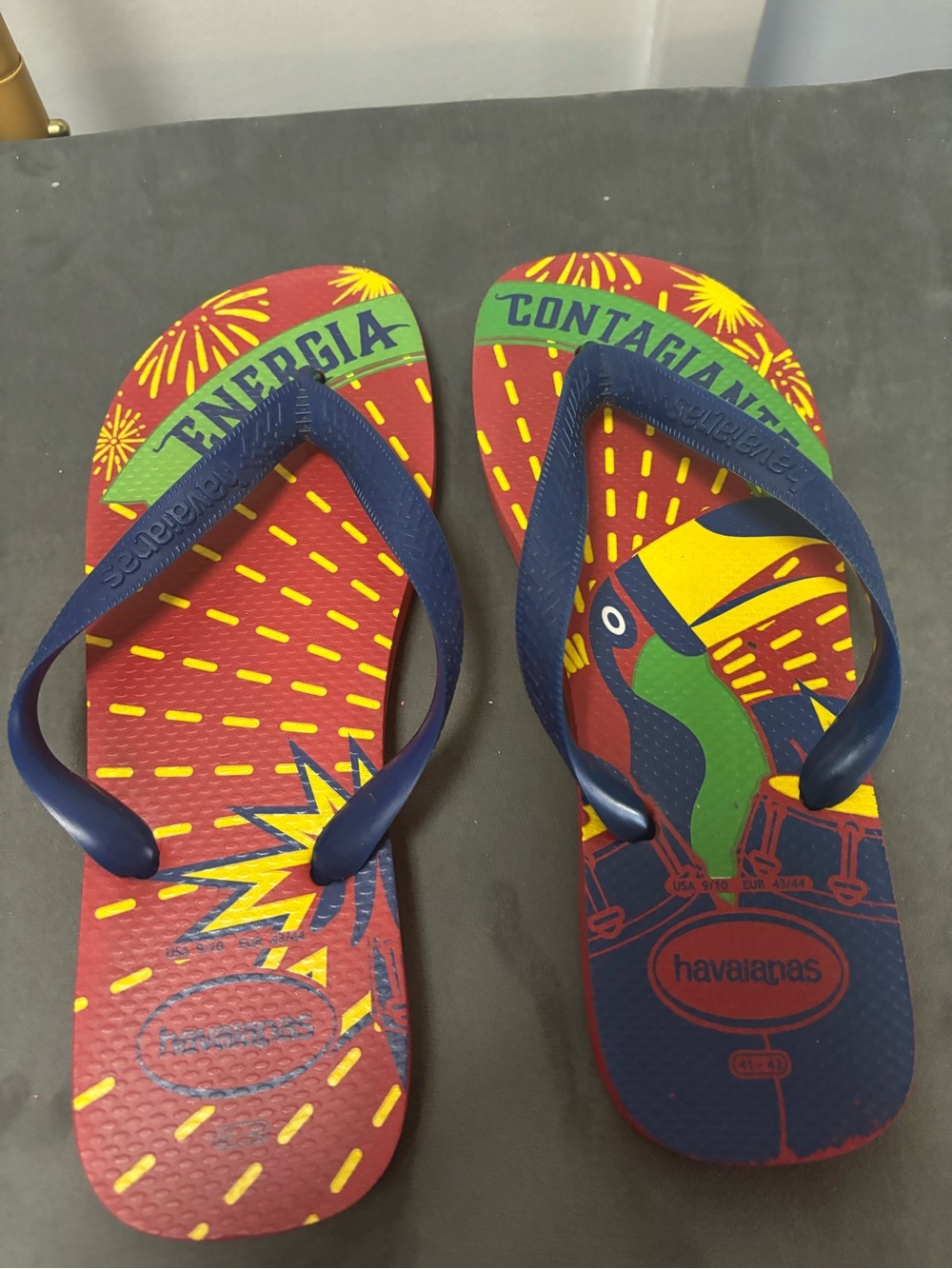 Limited edition Havaianas Multicolor Toucan Flip Flops